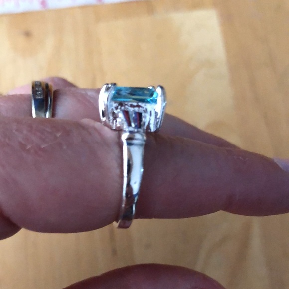 3/$25 Aquamarine Blue Ring - Picture 2 of 8